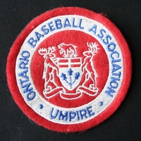 Cobourg Baseball Association crest- Umpire