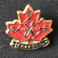 1990 metal pin Cobourg Baseball Association