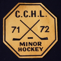 1972 League crest "CCHL 71-72 Minor Hockey"