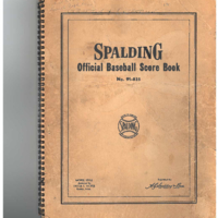1956 Grafton Juvenile Baseball team scorebook