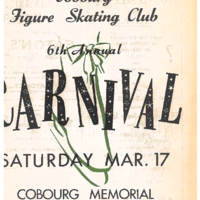 1956 Cobourg Figure Skating Carnival program
