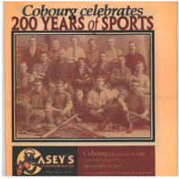 'Cobourg celebrates 200 years of sport' 29 pages
