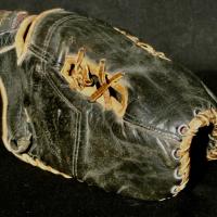 1965 leather Cooper-Weeks trapper baseball glove