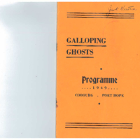 1949 Galloping Ghosts vs Trenton game program