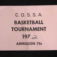 1972 admission card COSSA basketball tourney