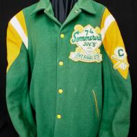 1974 Cobourg Juvenile fastball green jacket