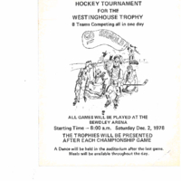 1978 Rice Lake Oilers Hockey tournament program