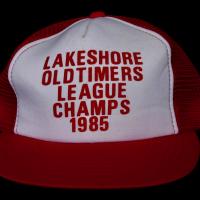 1985 Lakeshore Oldtimers Slow Pitch League cap