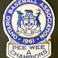 1961 PeeWee A Baseball Champs crest