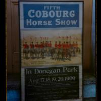 1909 framed photo of poster for Horse Show