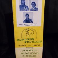 1986 Cobourg Cougar program Game 3 JrC finals