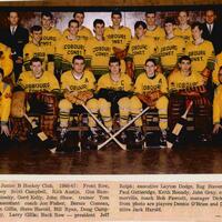1966-67 Cobourg Cougars hockey team photo