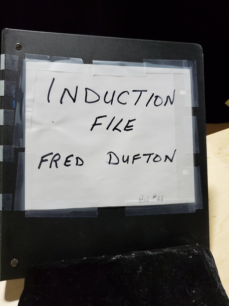2019 Fred Dufton Induction docs file