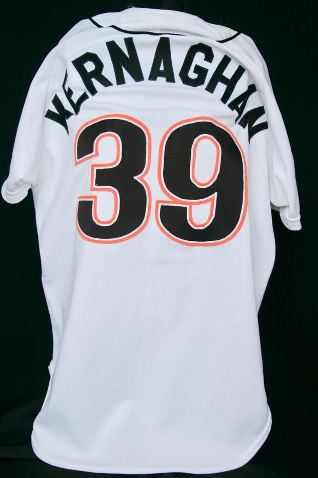 1992 Marty Kernaghan white softball jersey