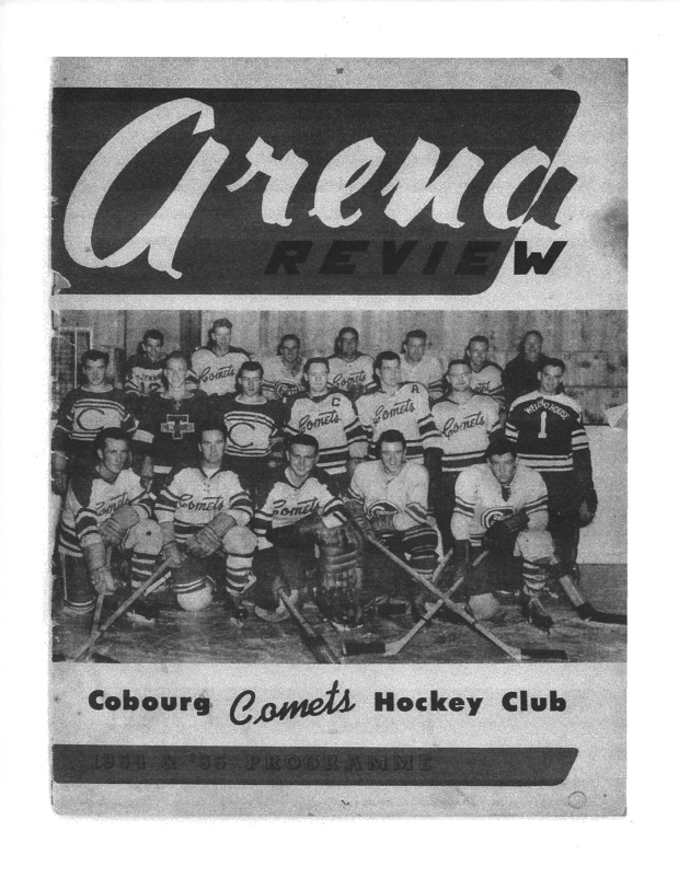 1954 program- Cobourg Comets vs Lakefield