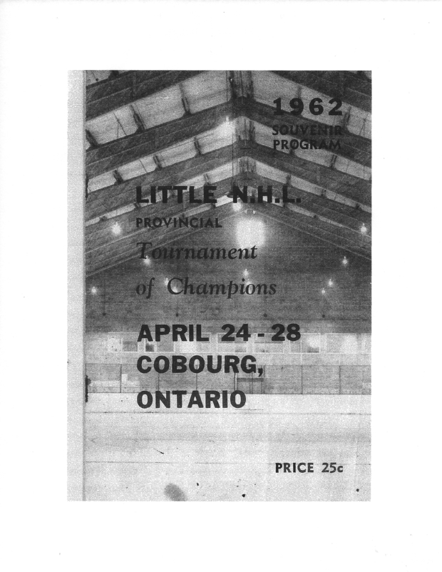 1962 CCHL program Little NHL Tourney of Champs