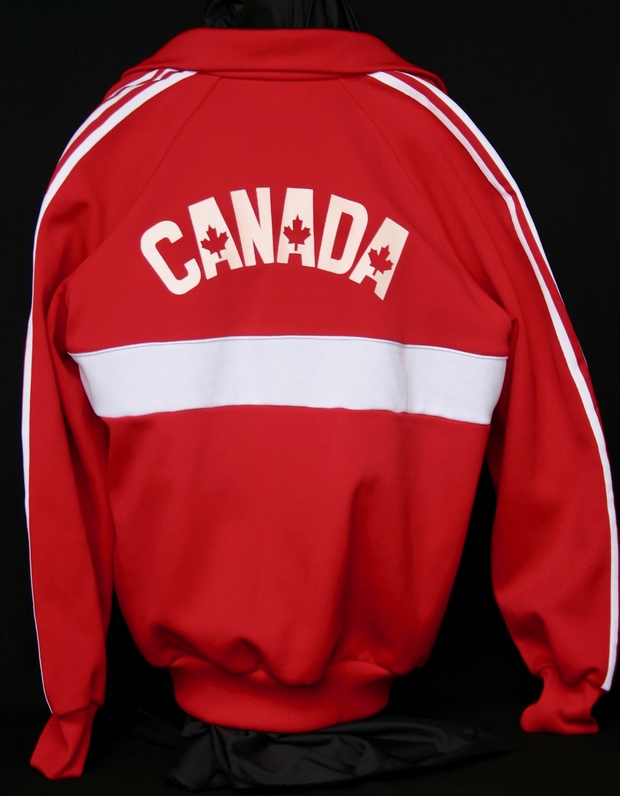 Team Canada track top worn by Frank Mazza
