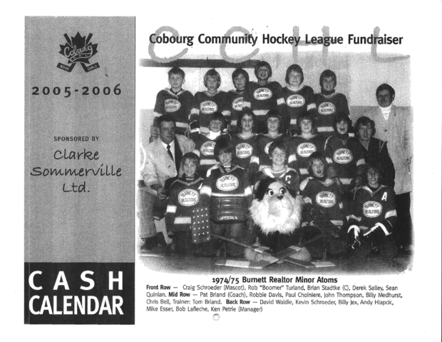 2005-06 CCHL Cash Calendar fundraiser