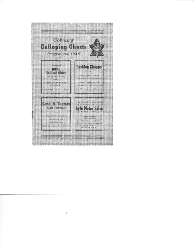 1948 program-Galloping Ghosts vs Montreal