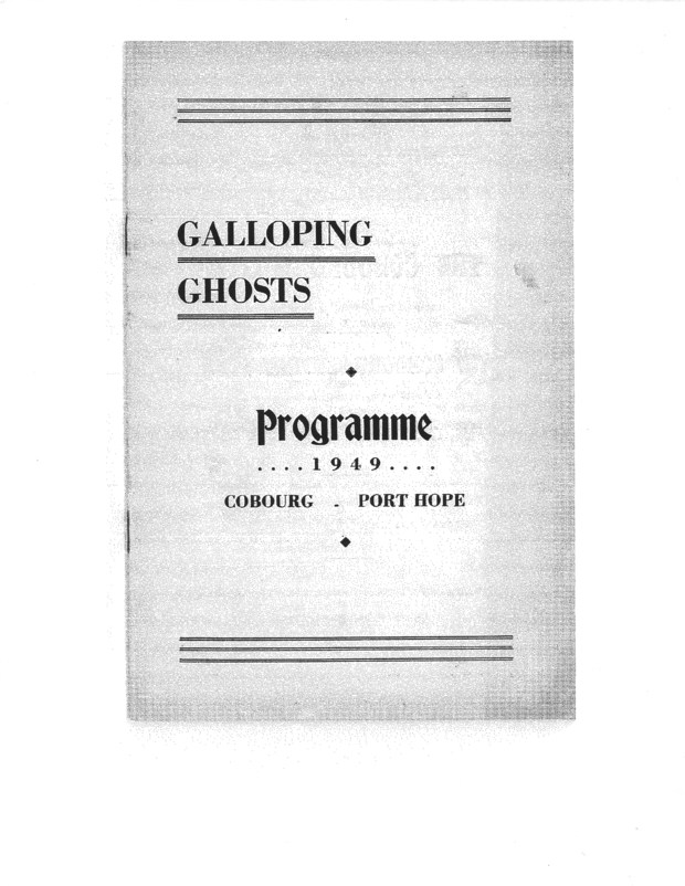 1949 program- Galloping Ghosts vs Queen's U