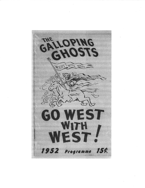 1952 Galloping Ghosts vs McMaster U program