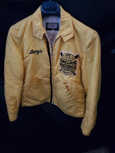 1972 Margie Mathews jacket w-Sinclair Mustangs