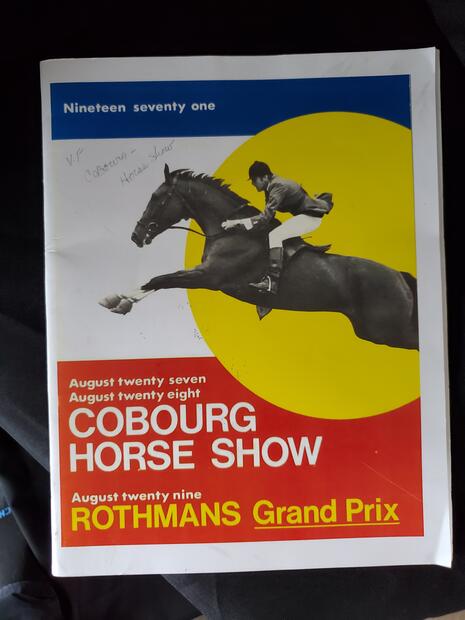 1971 Program for Cobourg Horse Show at DND grounds