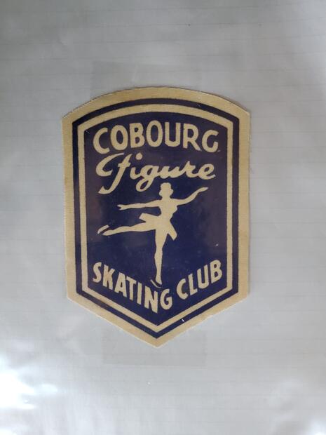 Cobourg Figure Skating Club shield shaped crest