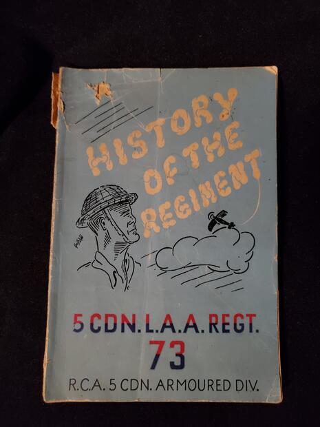 1945 book of Regimental history by Capt Noblston