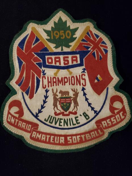 1950 Neil Cane crest 'OASA Champions Juvenile B'