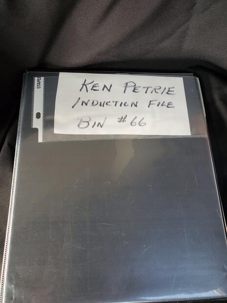 2020 Ken Petrie Induction Submission binder