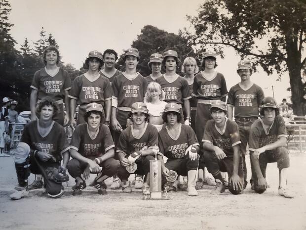 1981 Cobourg Legion Br 133 Bantam fastball team photo
