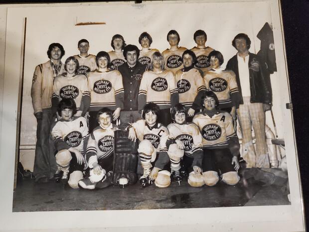 1980 CCHL Ingram Chevy's Motors Bantam team photo
