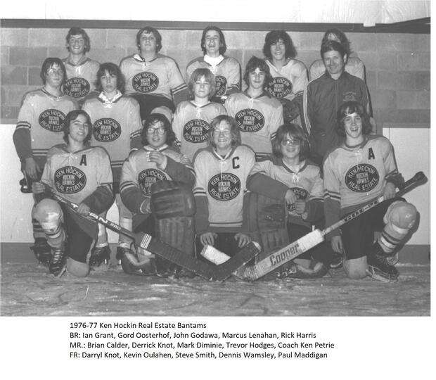 1977 Ken Petrie-Ken Hockin Bantams win consolation Fonthill Little NHL