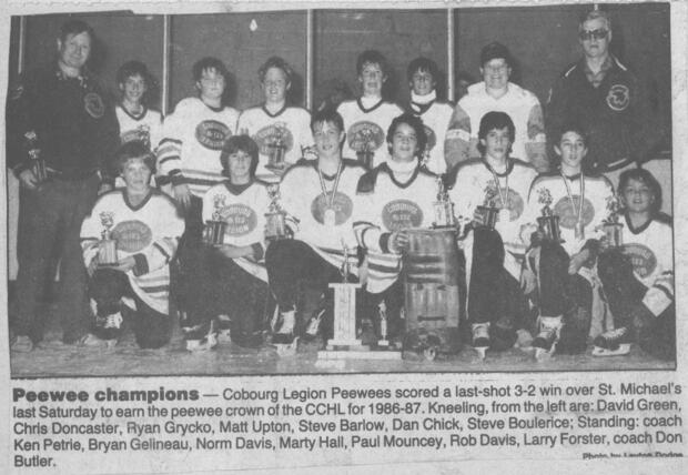 1987 Ken Petrie-Cobourg Legion PeeWees-CCHL Champs