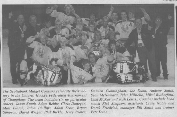 2002 CCHL Cobourg Scotiabank Midgets OHF champions