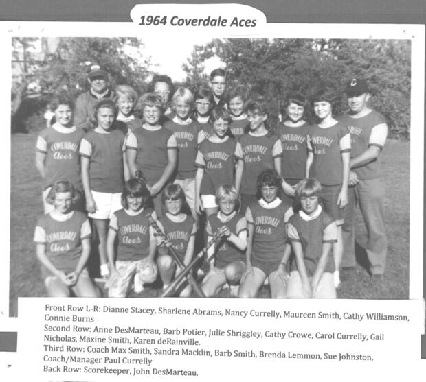1964 Coverdale Aces Women's Fastball team photos 1964 Coverdale Aces Women's Fastball team photos