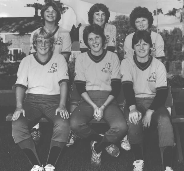 1981 Cobourg Angels Women's Fastball team photos