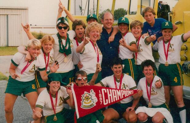 1987 Cobourg Angels Women's Fastball Championship photo