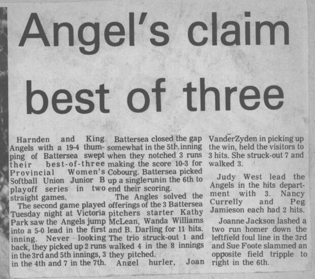 1975 Cobourg Angels