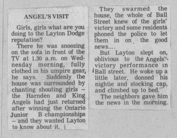 1975 Cobourg Angels