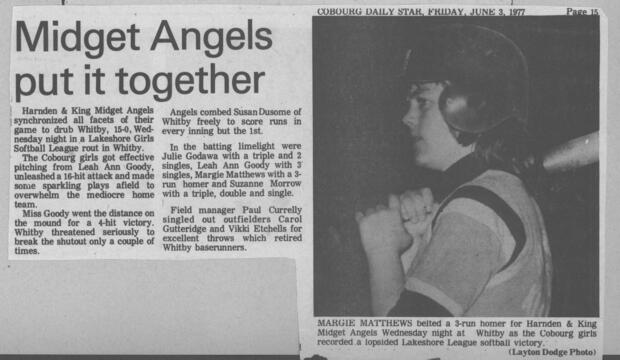 1977 Cobourg Angels
