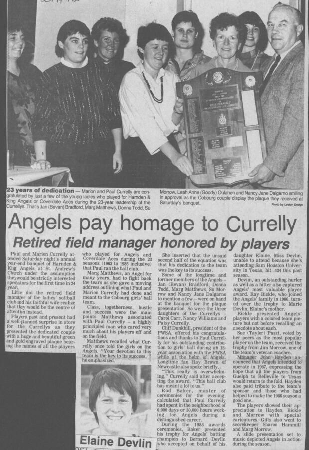 1985 Cobourg Angels