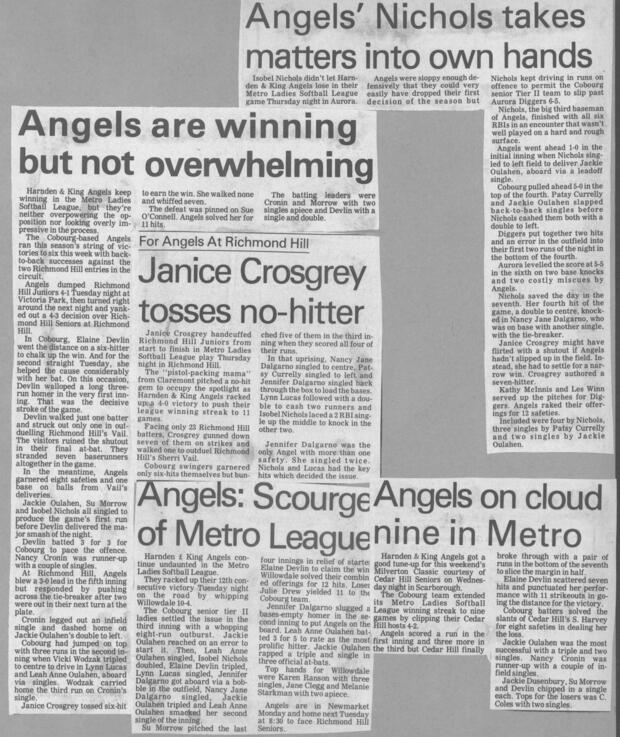 1986 Cobourg Angel