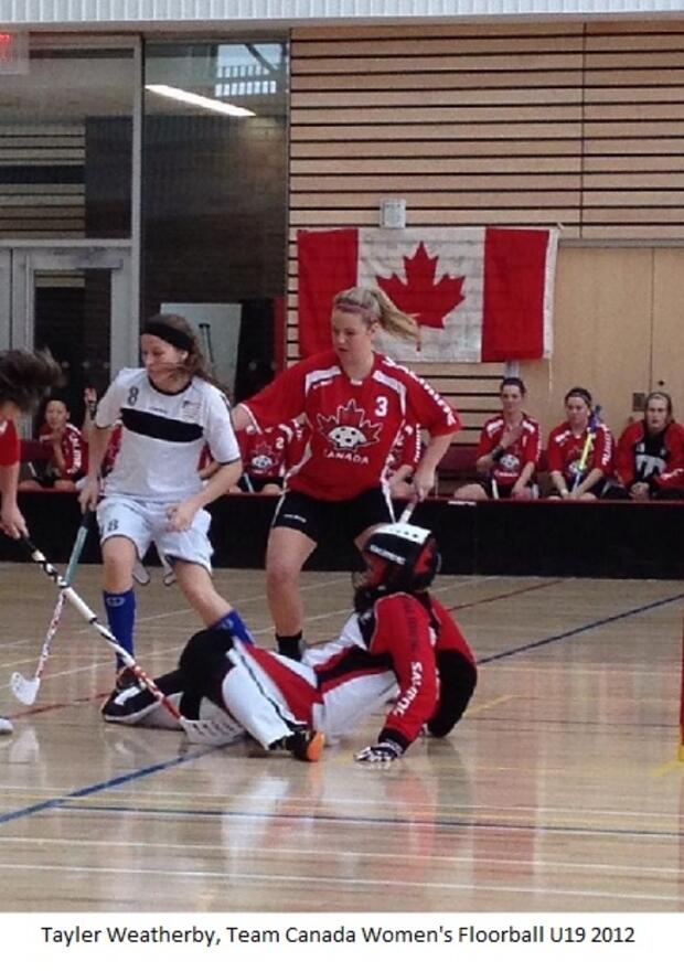 2012 Team Canada Floorball U19 team photos at Slovakia Cobourg and