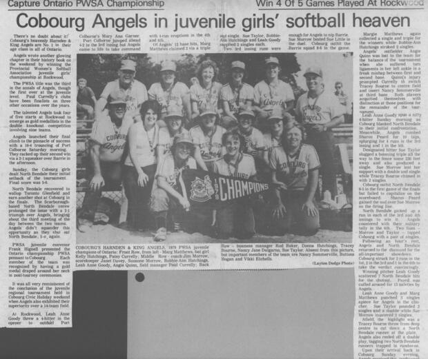 1979 Cobourg Angels