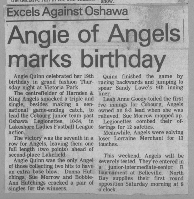 1980 Cobourg Angels