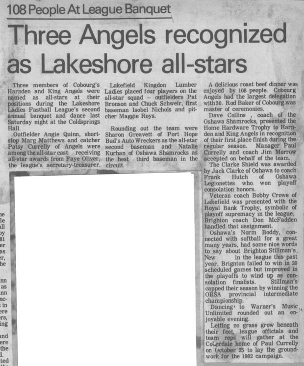 1981 Cobourg Angels