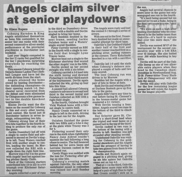 1988 Cobourg Angels