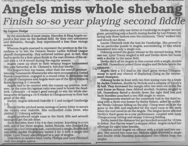1989 Cobourg Angels
